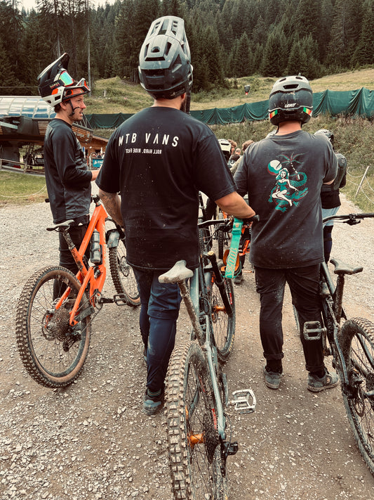 Roll Hard, Ride Fast Tee - Black