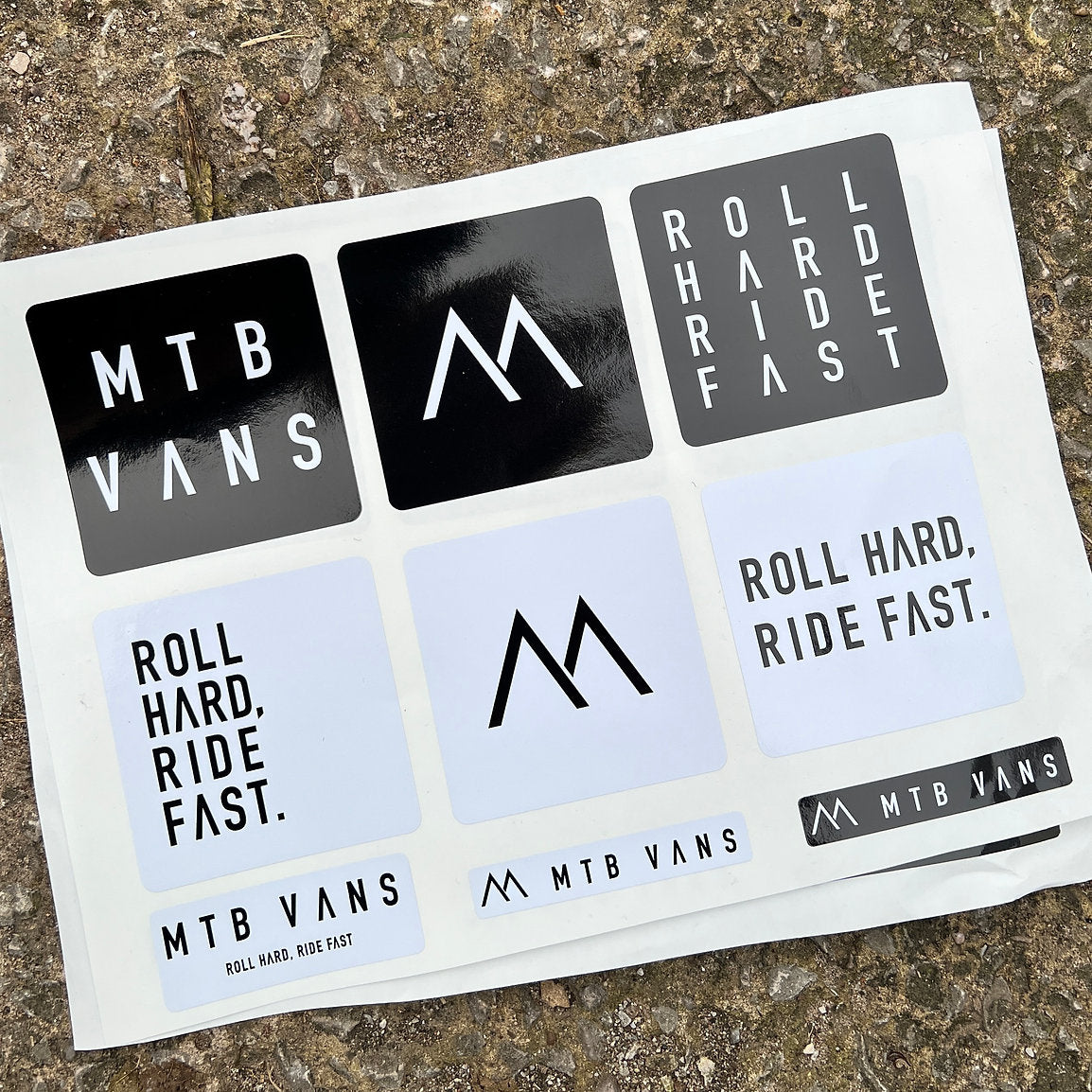MTB Vans A4 Sticker Sheet