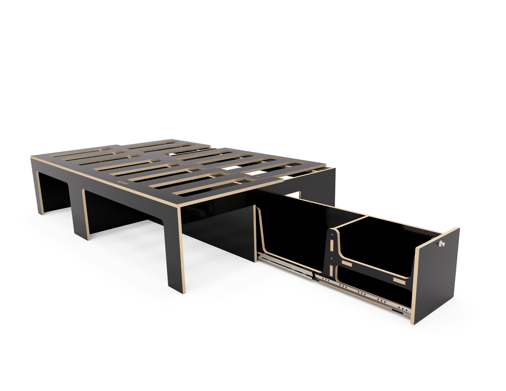Van Furniture Buffalo Sliding Bed with Drawer