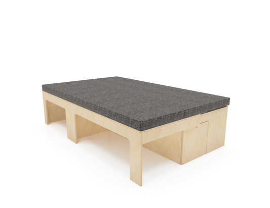 Van Furniture Plain Ply Sliding Bed with Drawer